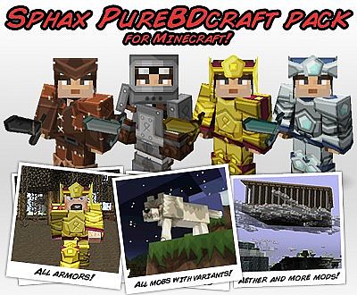 Sphax PureBDCraft Texture Pack para Minecraft 1.8