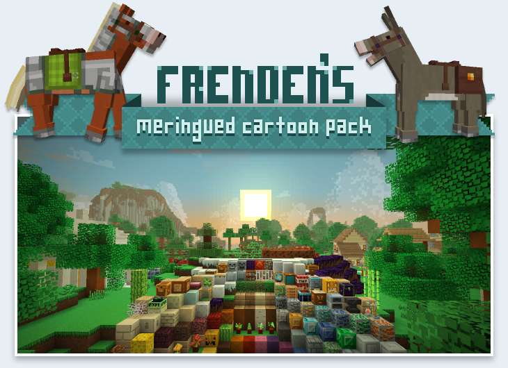 Frenden’s Meringued Cartoon Texture Pack para Minecraft 1.8
